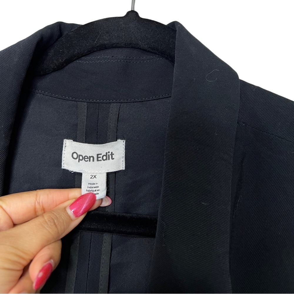 Open Edit Unstructured Blazer Size 2x - image 5